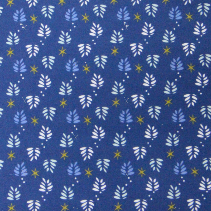 Algodón estampado JOONA Azul / Oro22